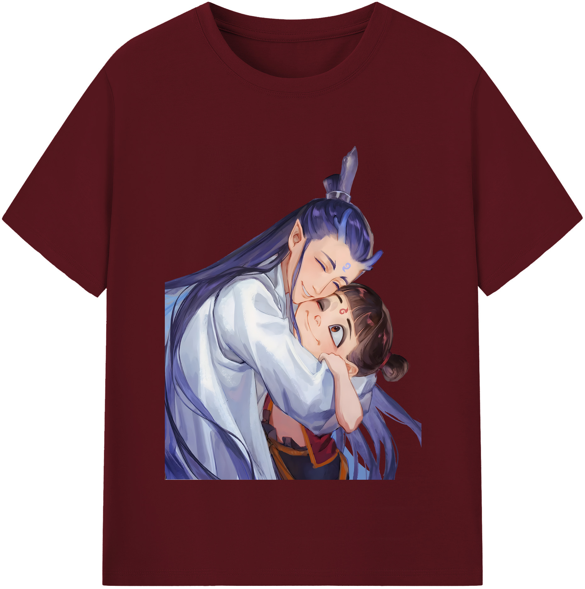 （画像用） Ne Zha 2 ナタ 魔童の大暴れ 綿100％半袖Tシャツ（フロントプリント）
